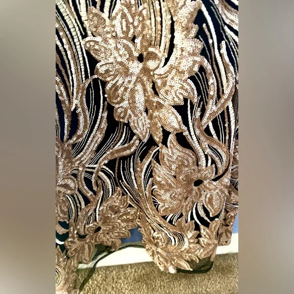 Women’s soiéblu strapless sequin maxi dress S - Picture 6 of 12